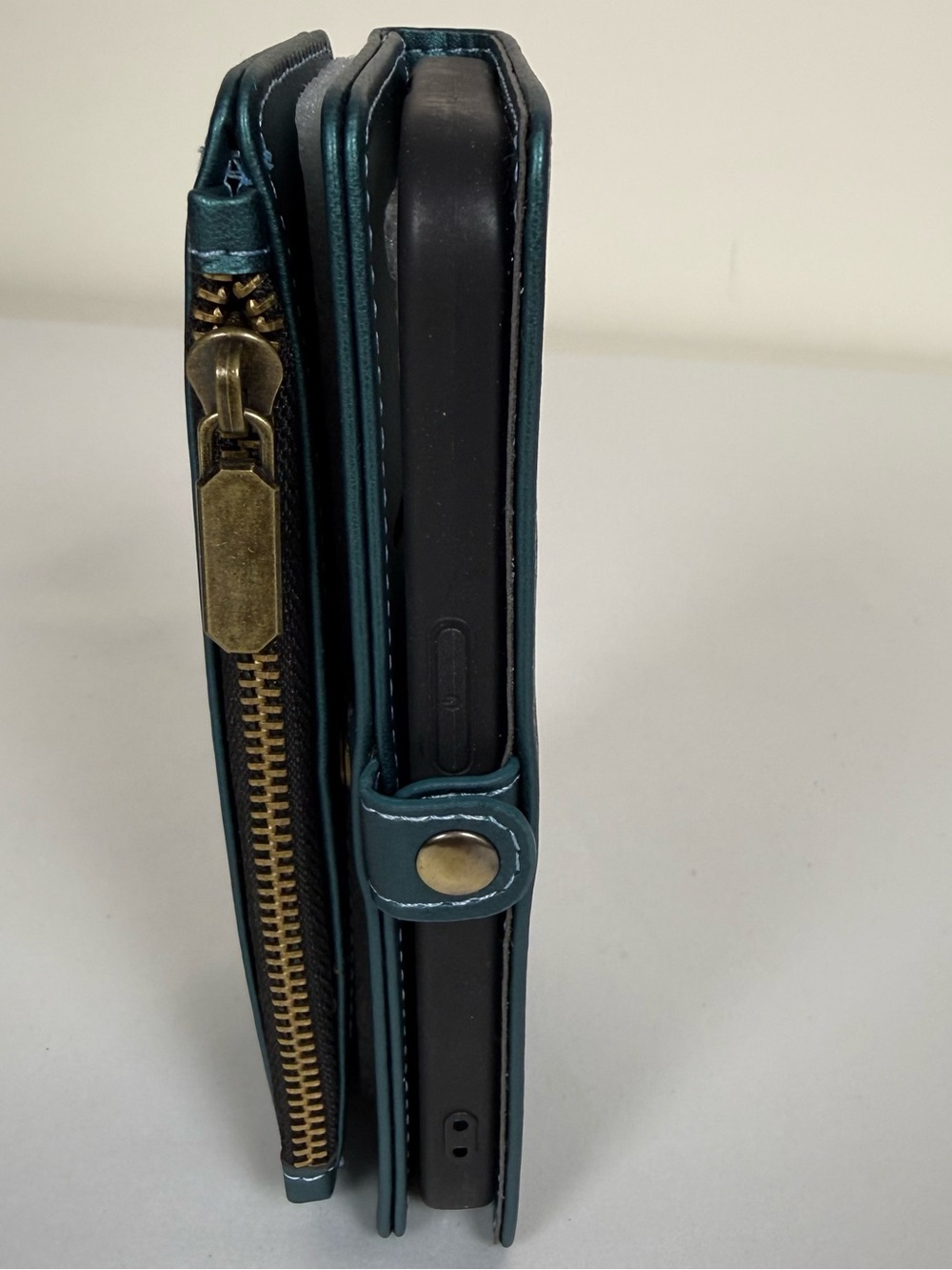 RFID Wallet iPhone 15 Case Card Holder Zipper Strap Defencase 📱✨ - Picture 14 of 16
